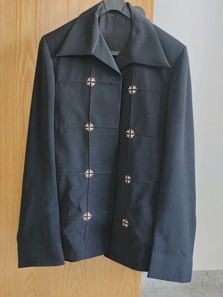 Elegant Black Jacket with Embellishments