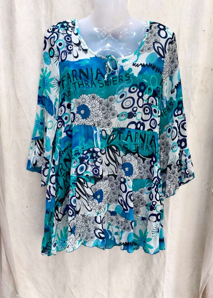 Bohemian Print Tunic Top