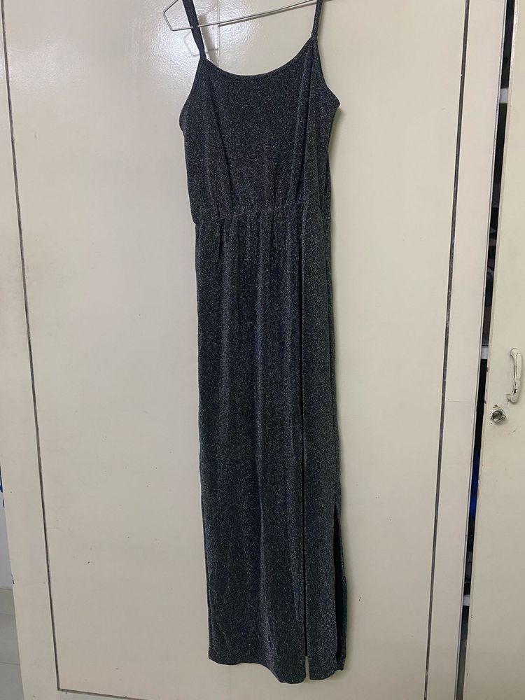 Sparkly Grey Maxi Dress