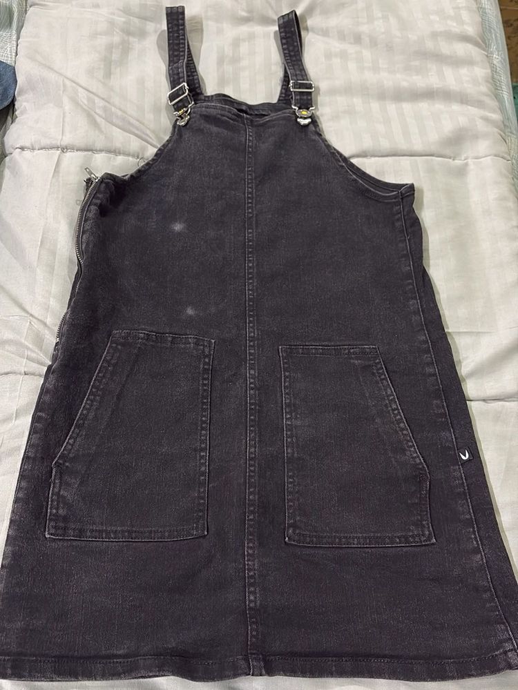 Denim Pinafore Dress