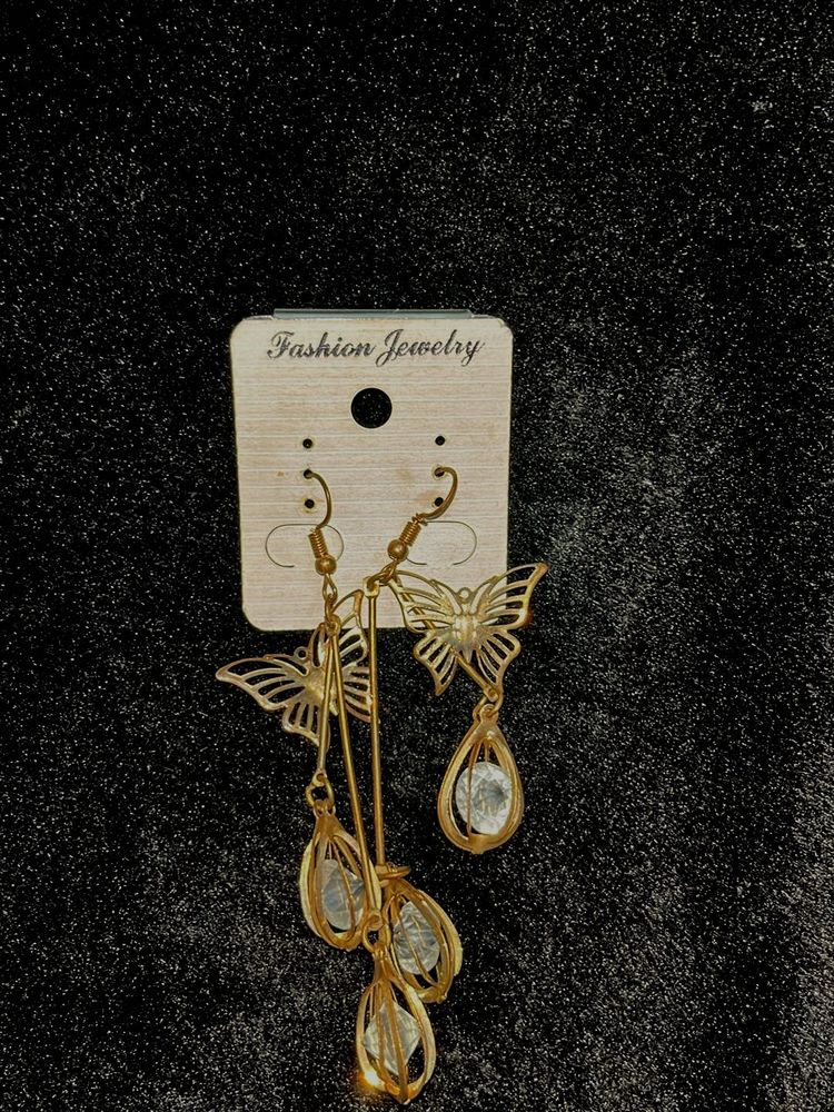 Charming Butterfly Drop Earrings