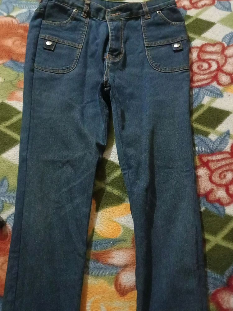 A Charcoal Coloured Jeans