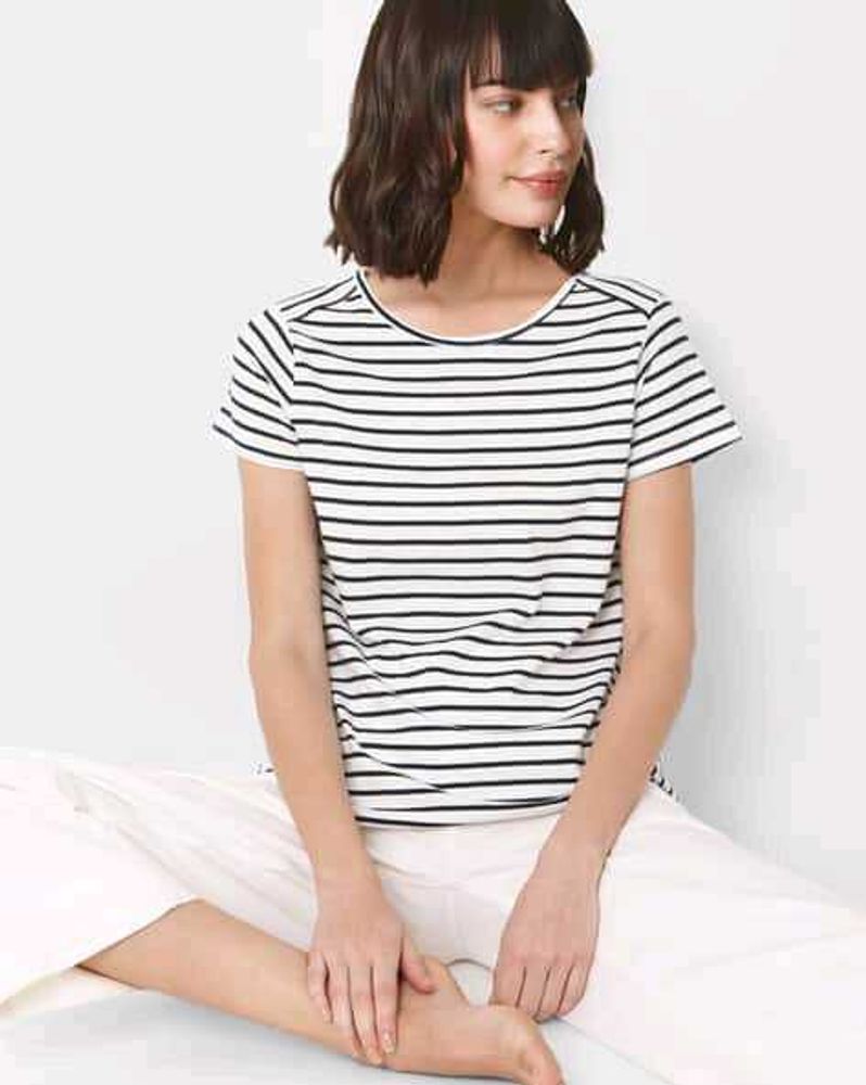 Vero Moda White Classic Striped T-Shirt
