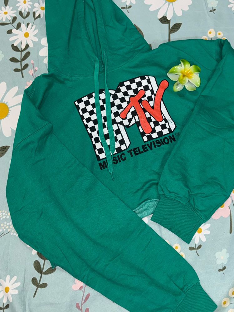 MTV Music Television Green Hoodie