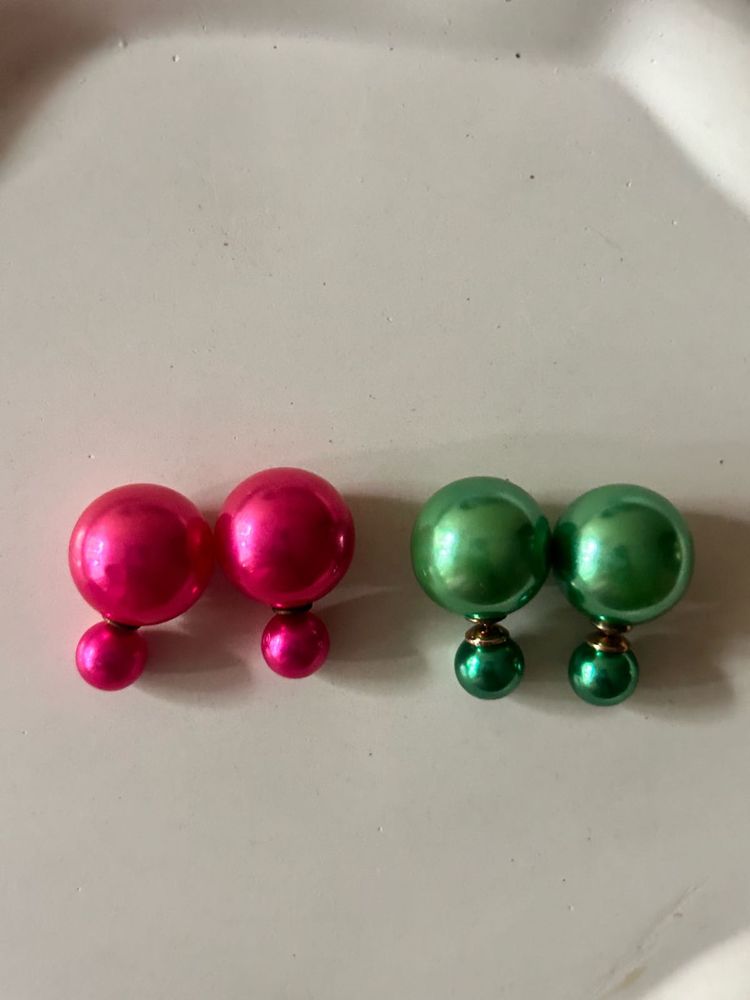 Double Ball Earrings