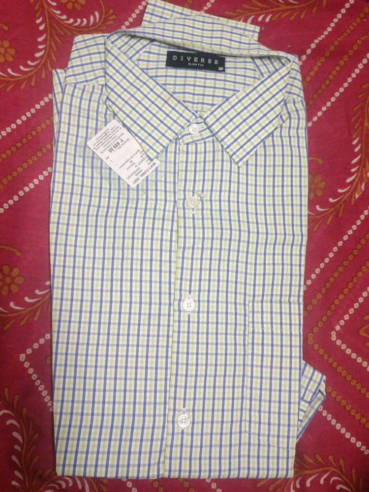 Men's Slim Fit Checkered Shirt