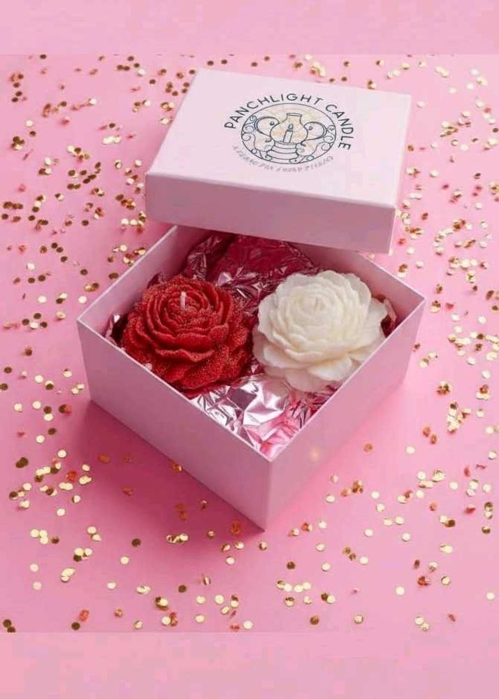 Panchlight Rose Candles - Set of 2
