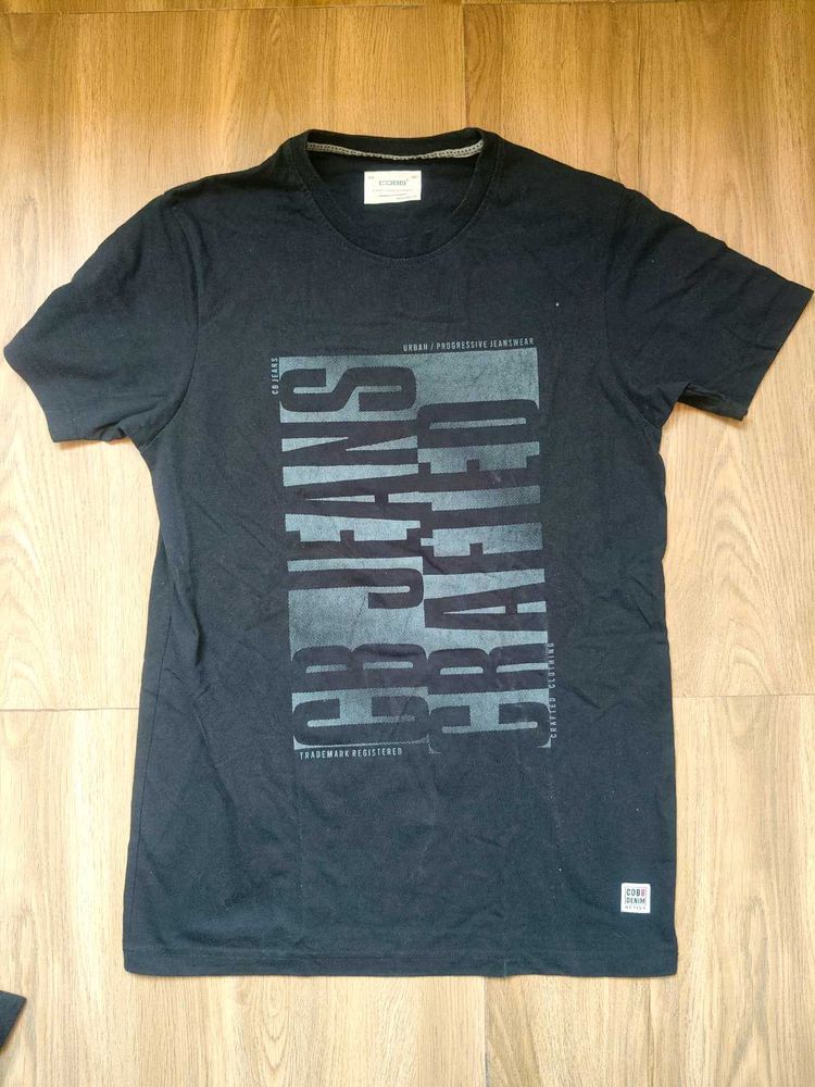 Men's Black Graphic T-Shirt