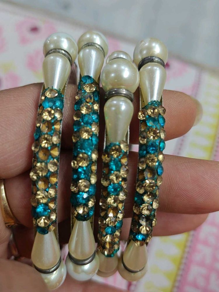 Pearl &amp; Rhinestone Hair Clips