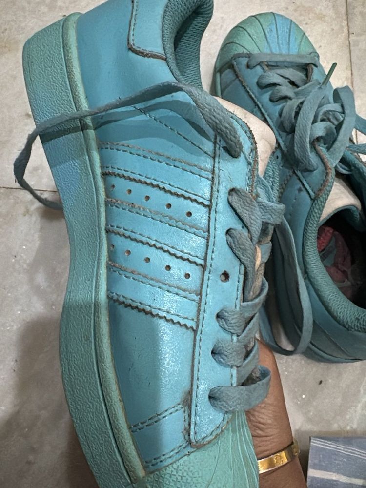 Blue Adidas Sneakers