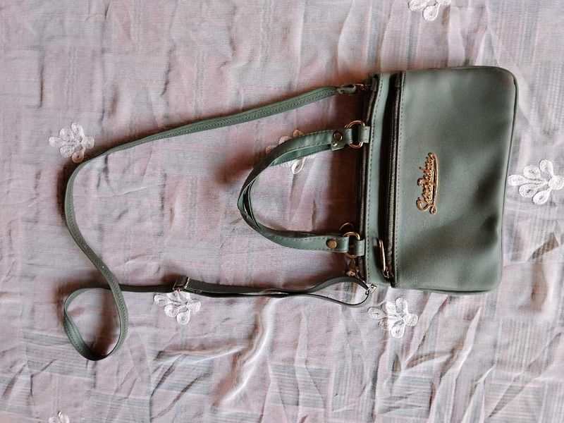 Chic Sage Green Shoulder Bag
