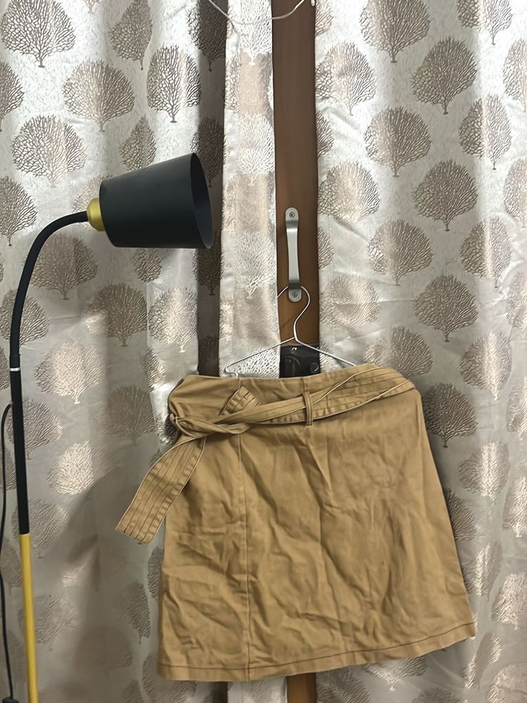 Tan Mini Skirt
