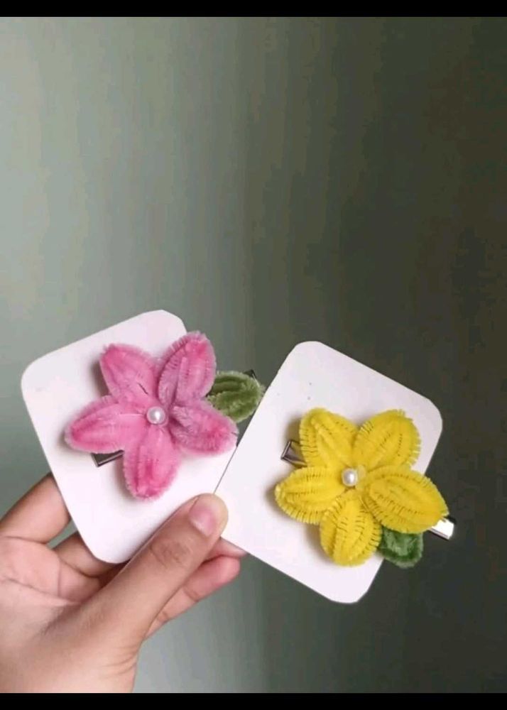 Cute Flower Hair Clips ( Any 1)