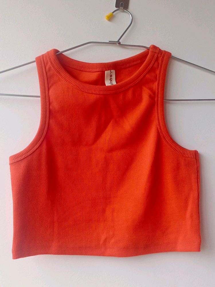 y2k Orange Tank Top