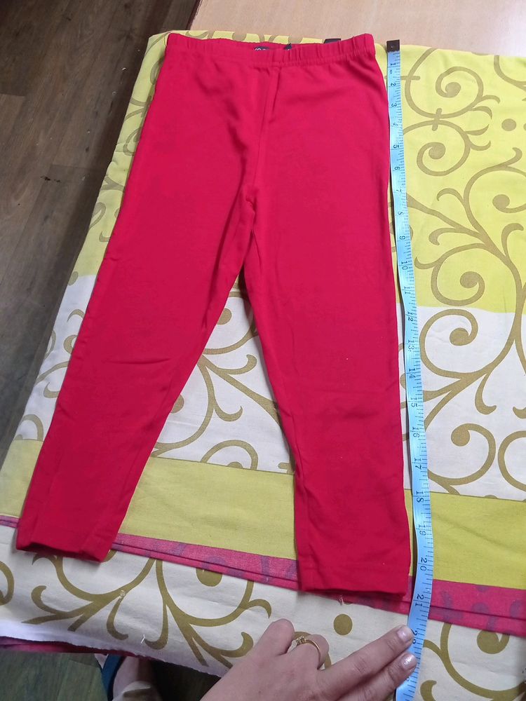 Leggings By Go Colors (Red)