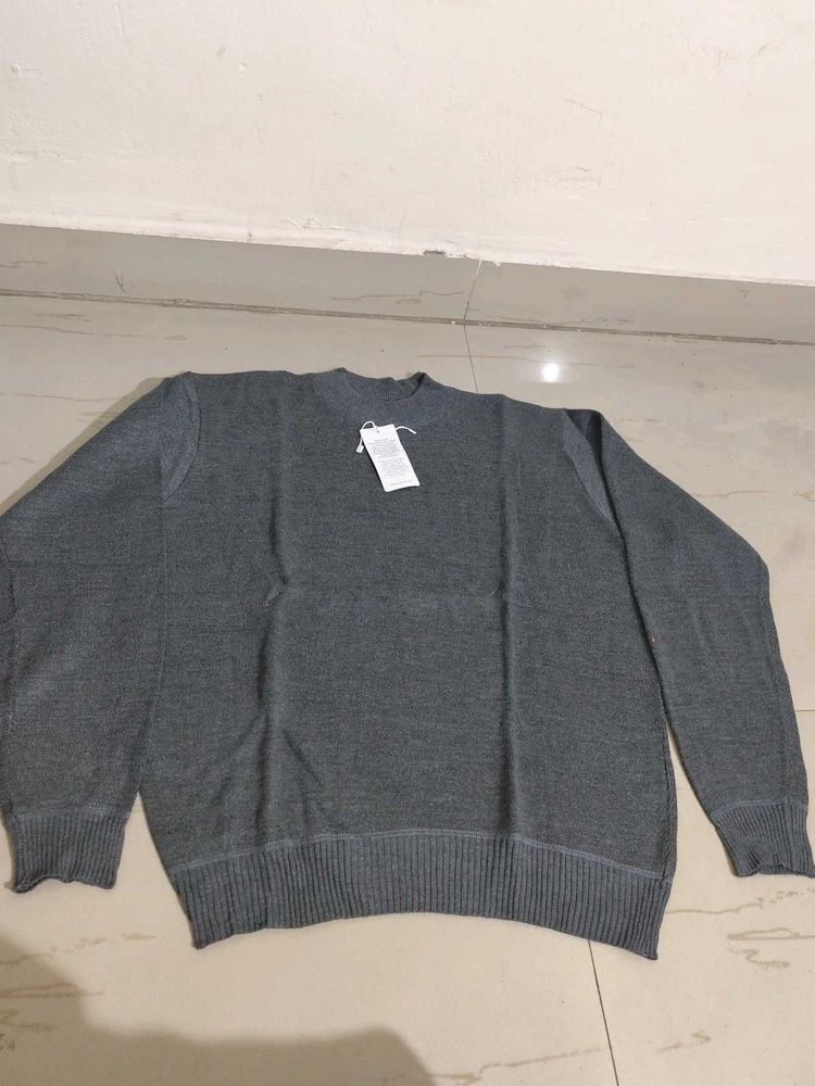 Classic Grey Knit Sweater