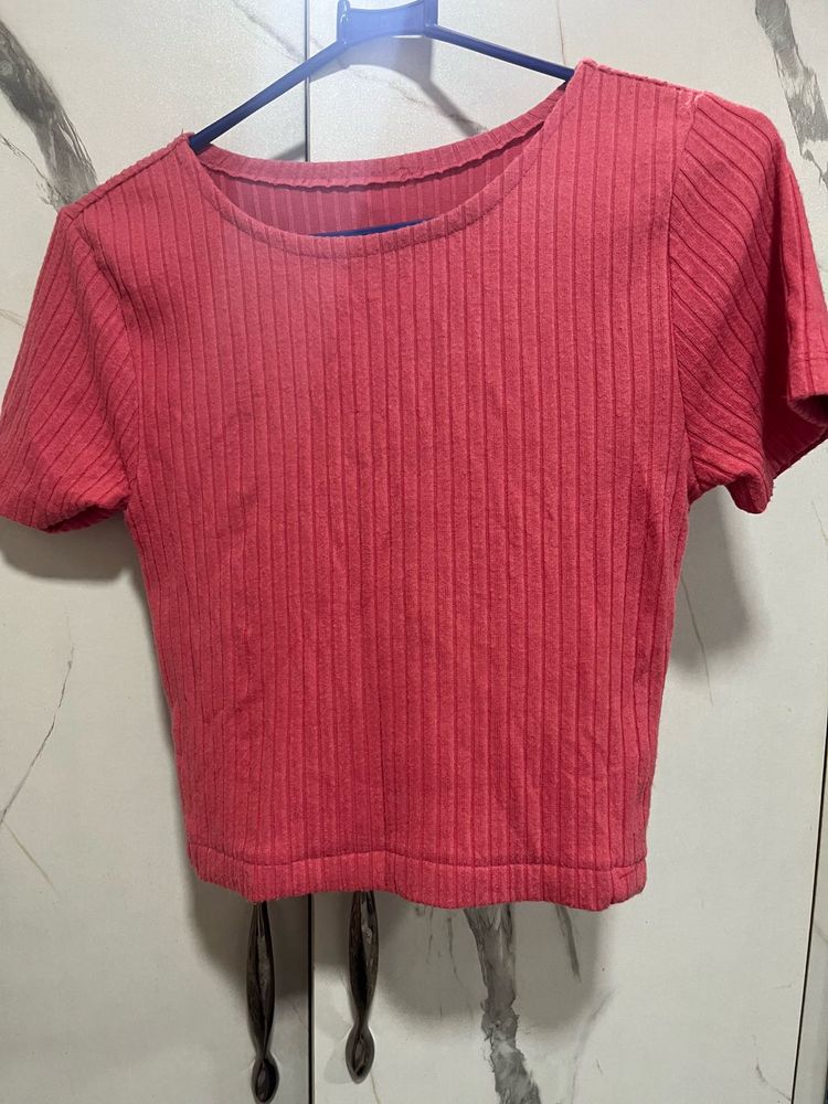Ribbed Cropped Top