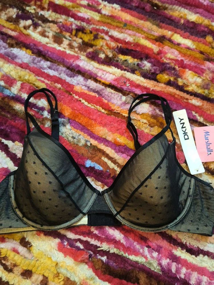 DKNY Sheer Dot Bra