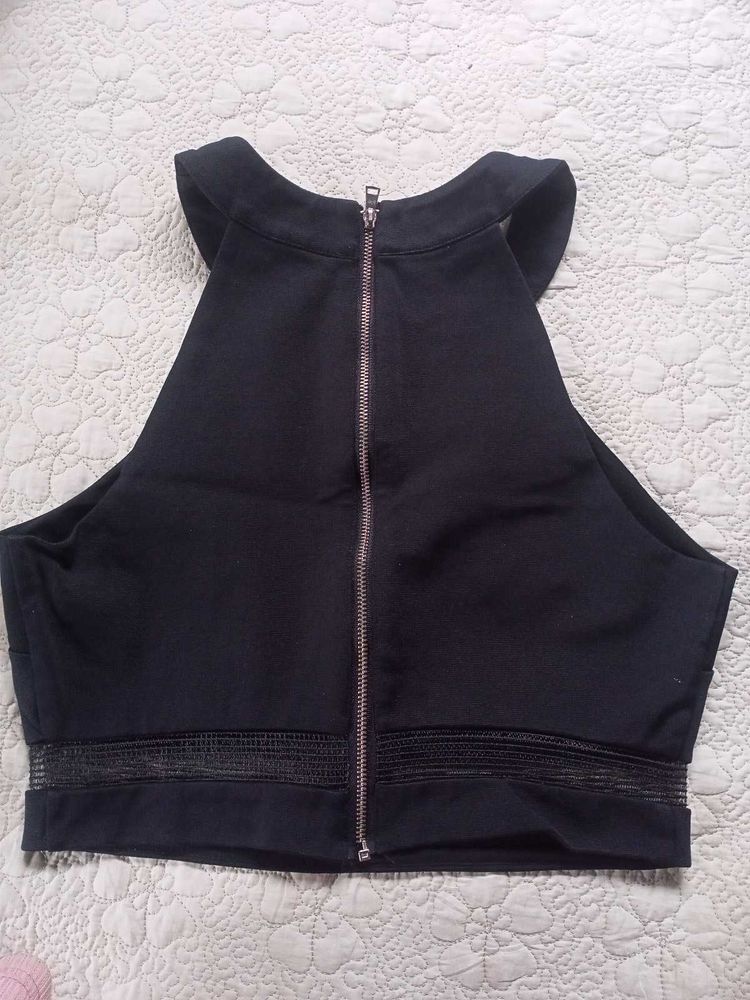 Stylish Black Sleeveless Top