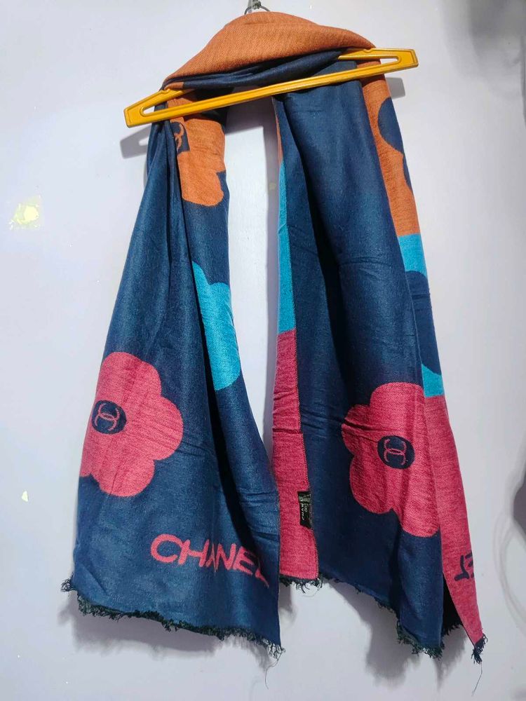 Chanel Scarf with Floral Print