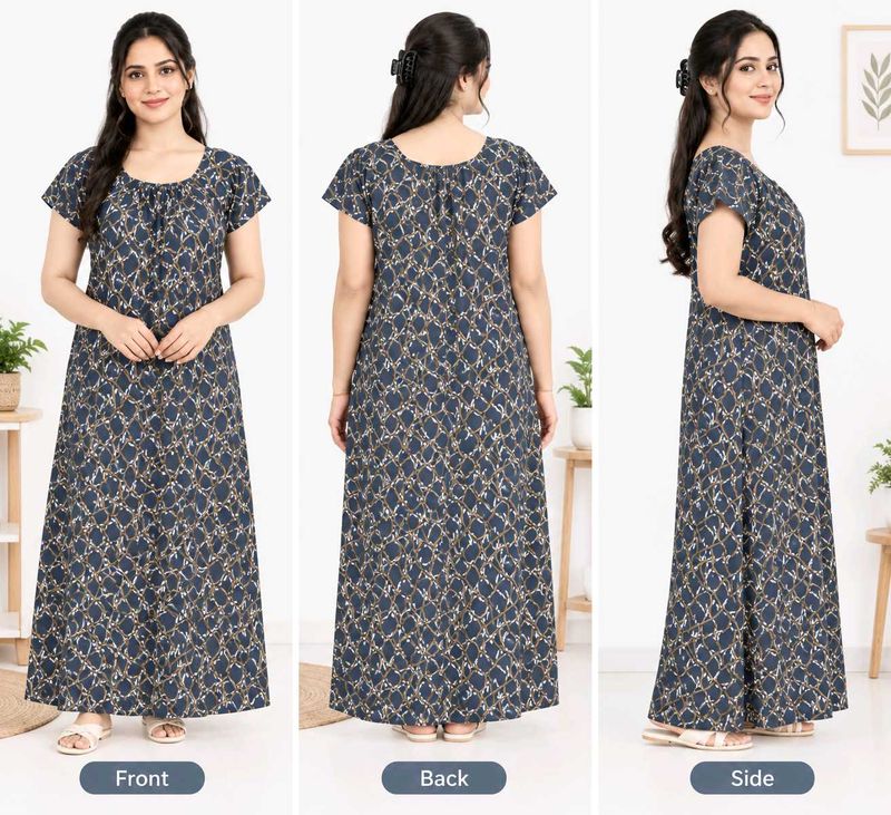 Comfortable Printed Nightgown