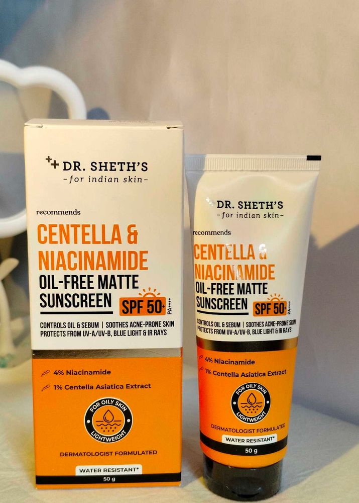 Dr. Sheth's Centella &amp; Niacinamide Sunscreen