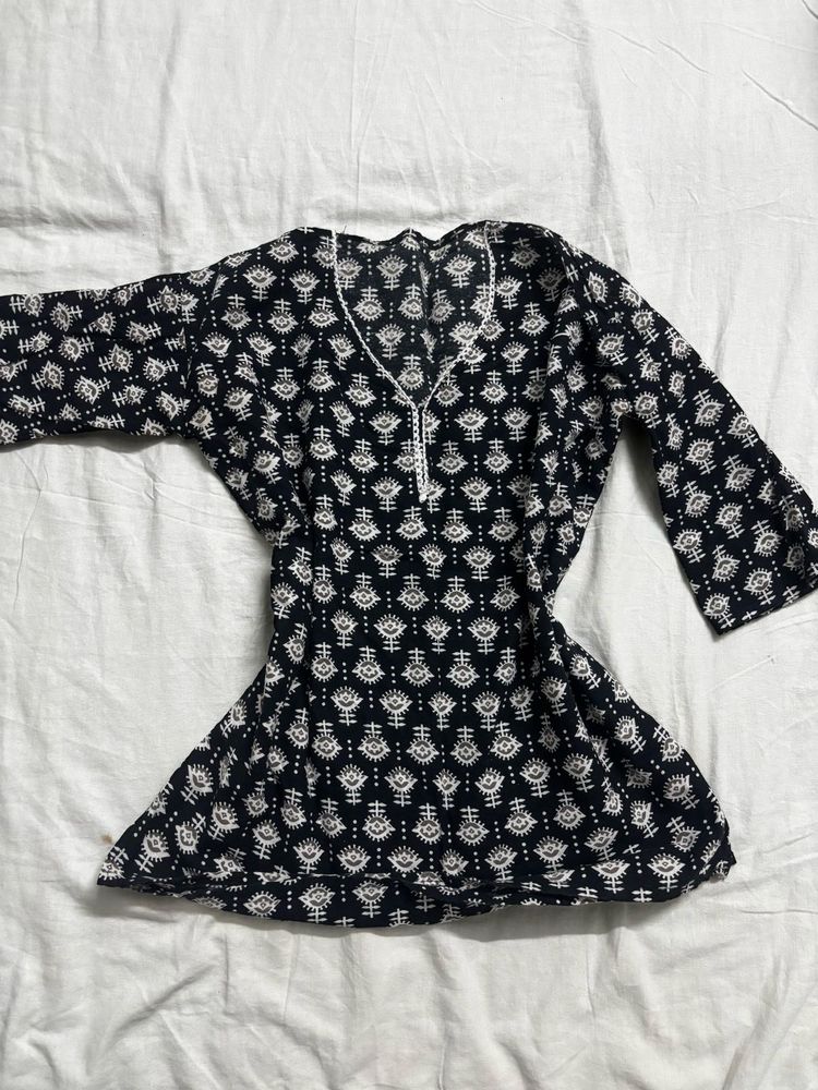 pure cotton Printed Kurta Top