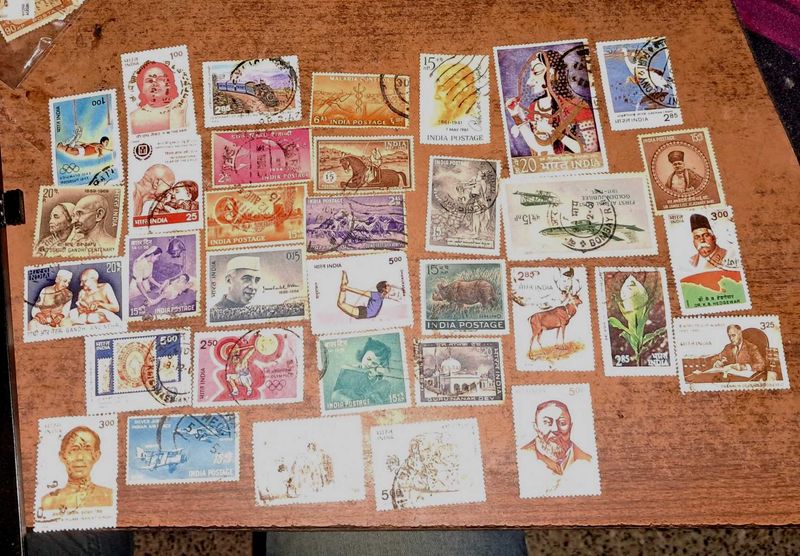 Set of 34 Rare Vintage Stamps