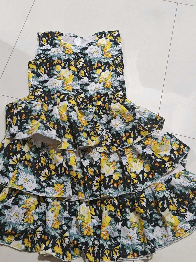 Floral Tiered Ruffle Dress