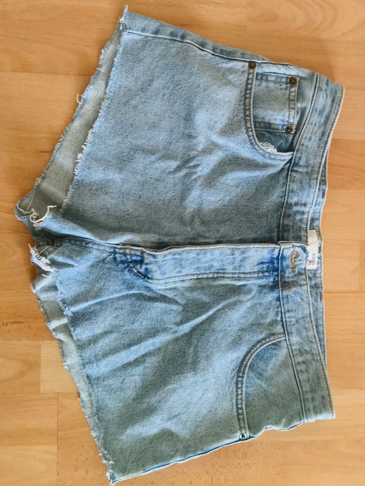 Blue Denim Shorts