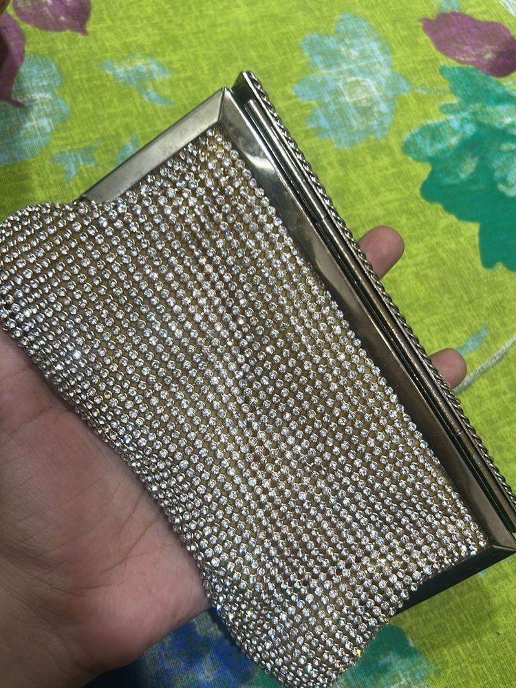 Sparkling Rhinestone Clutch Bag