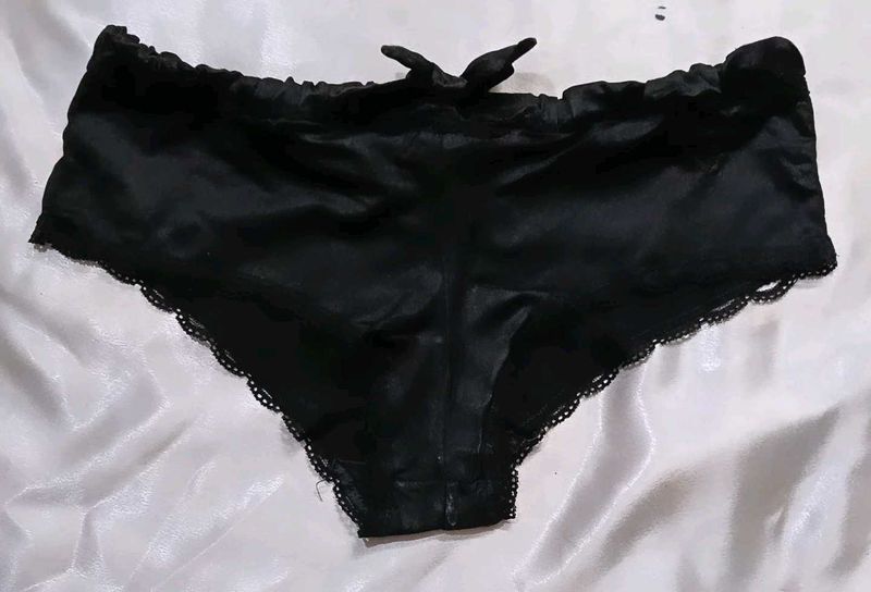 Black Satin panty