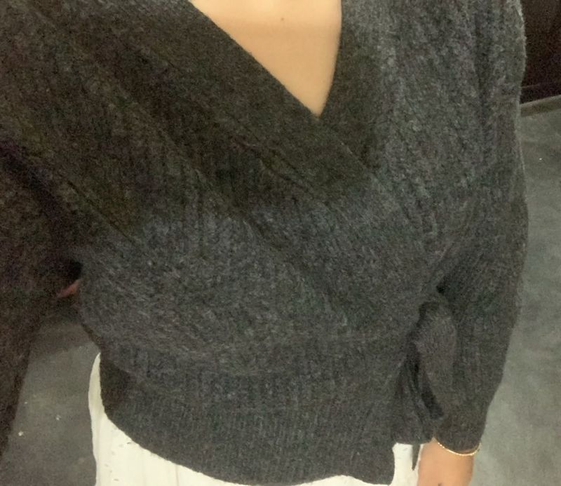 Wrap sweater