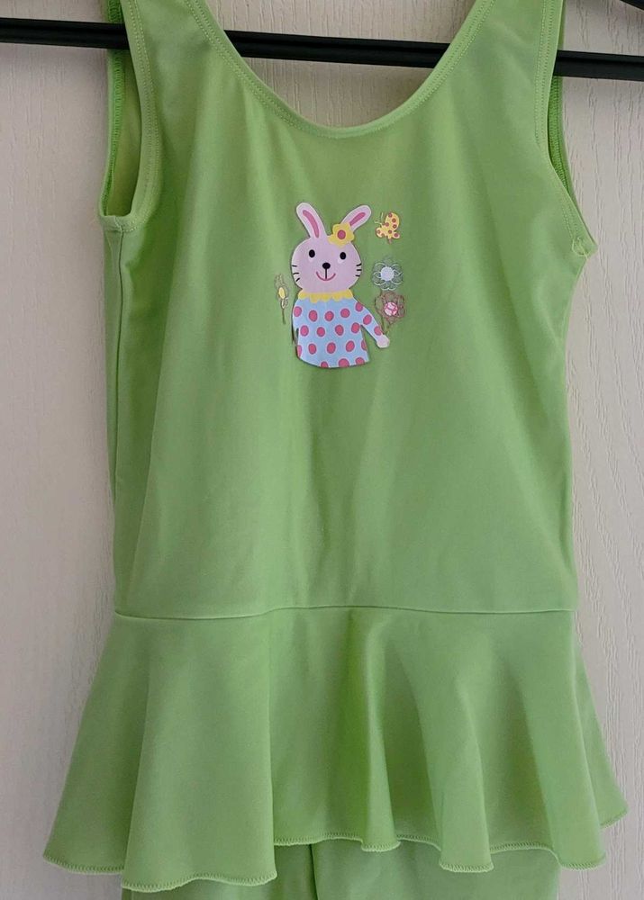 Cute Green Bunny Swimsuit for girls