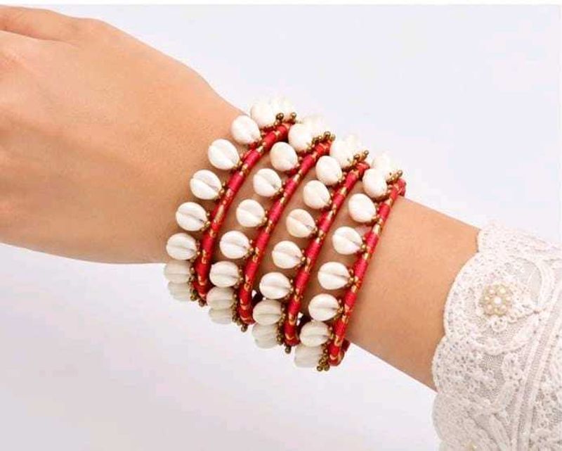Handmade Kodi Bangles for Women | Traditional Red