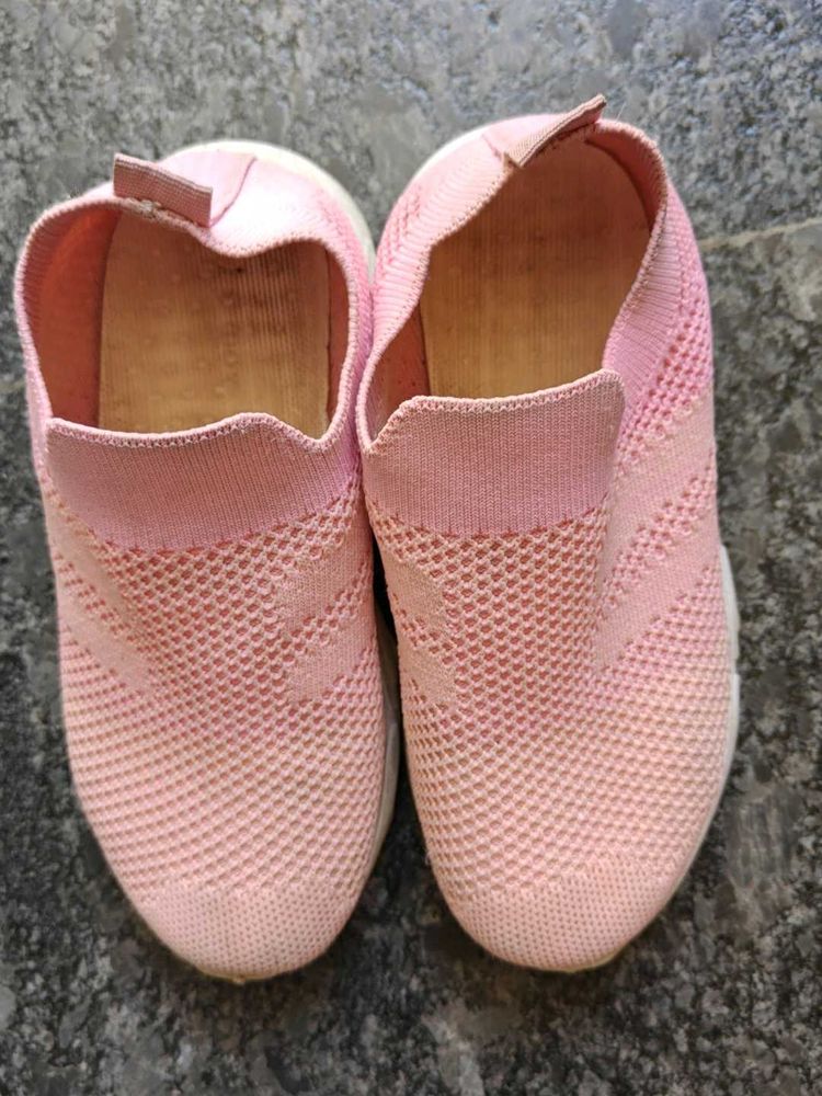 Pink Slip-On Sneakers