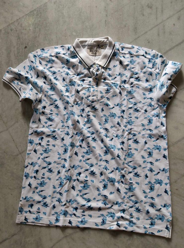 Men's Floral Polo Shirt