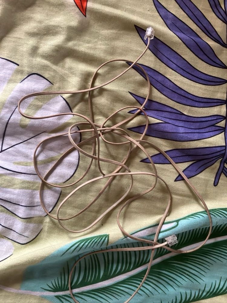 Beige Telephone Cord