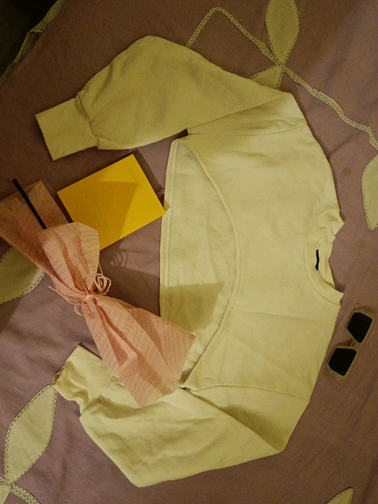 Zara cropped sweatshirt