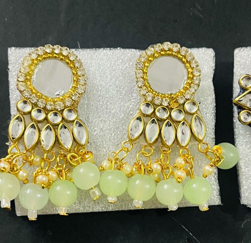 Hand Made Fancy Earrings 1 Pair Combo