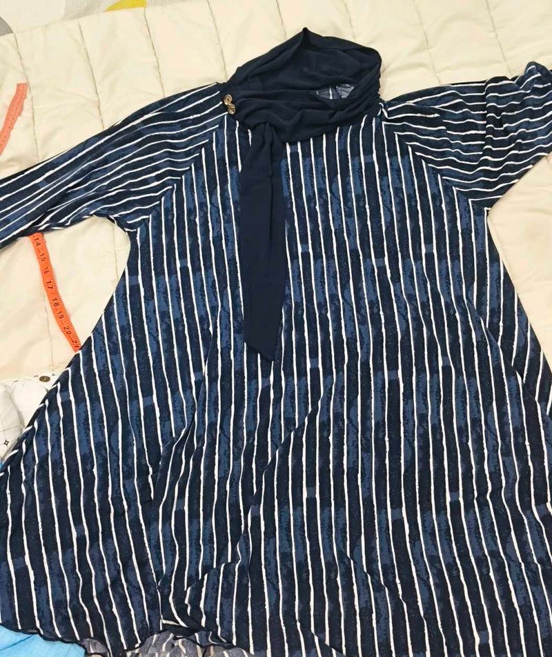 Striped Navy Blue Top