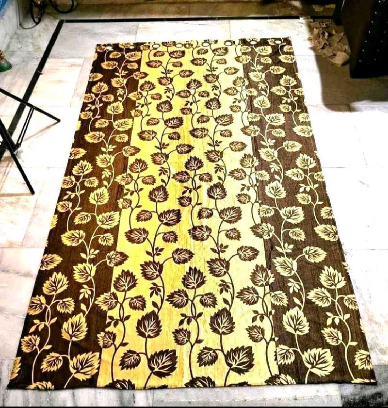 Floral Print Curtain