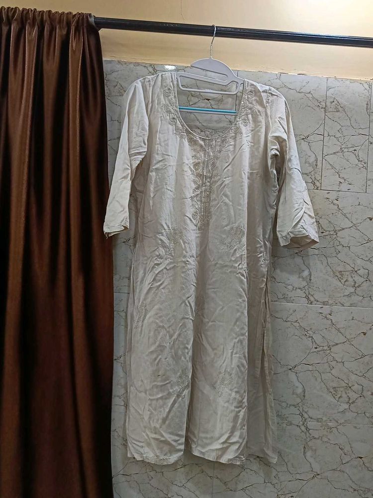 Elegant Embroidered Kurta Salwar &amp; Pant Set