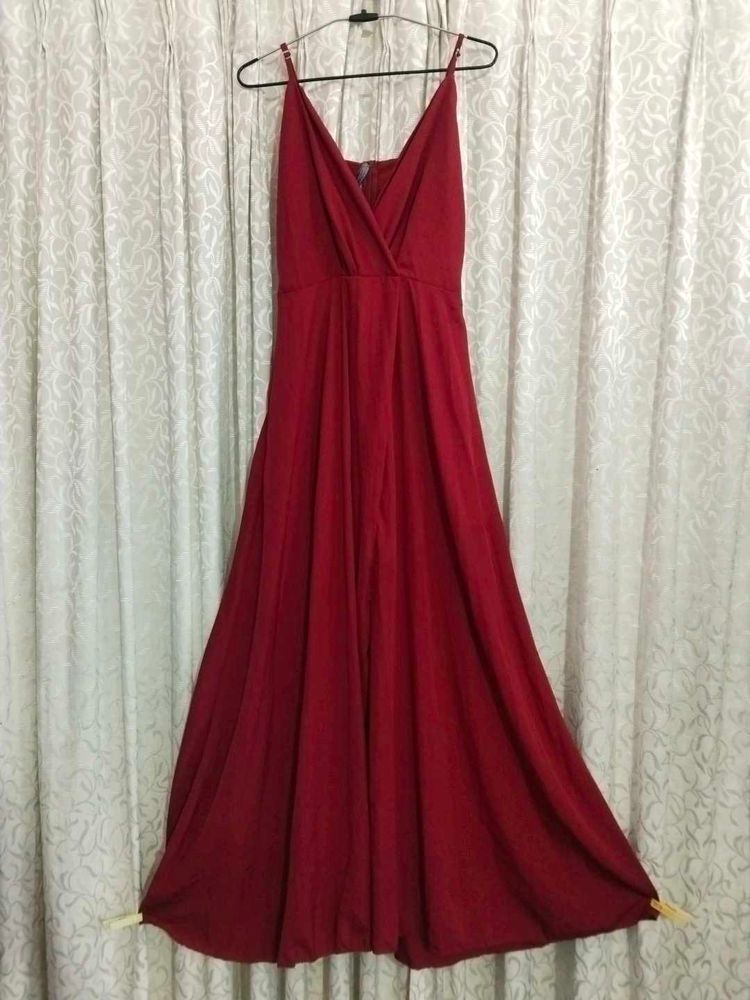 Elegant Red Maxi Dress