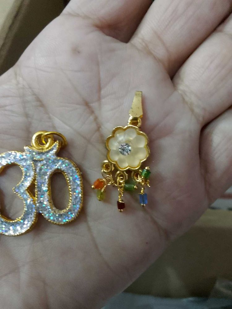 OM and Flower Pendants New