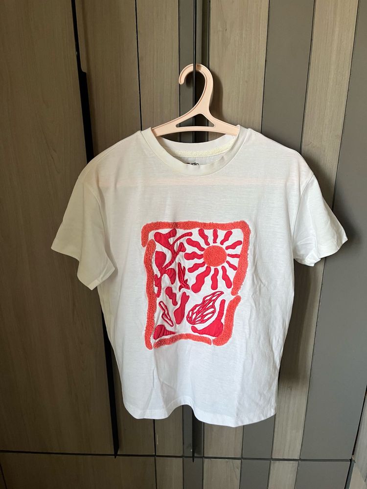 Furry White T-Shirt