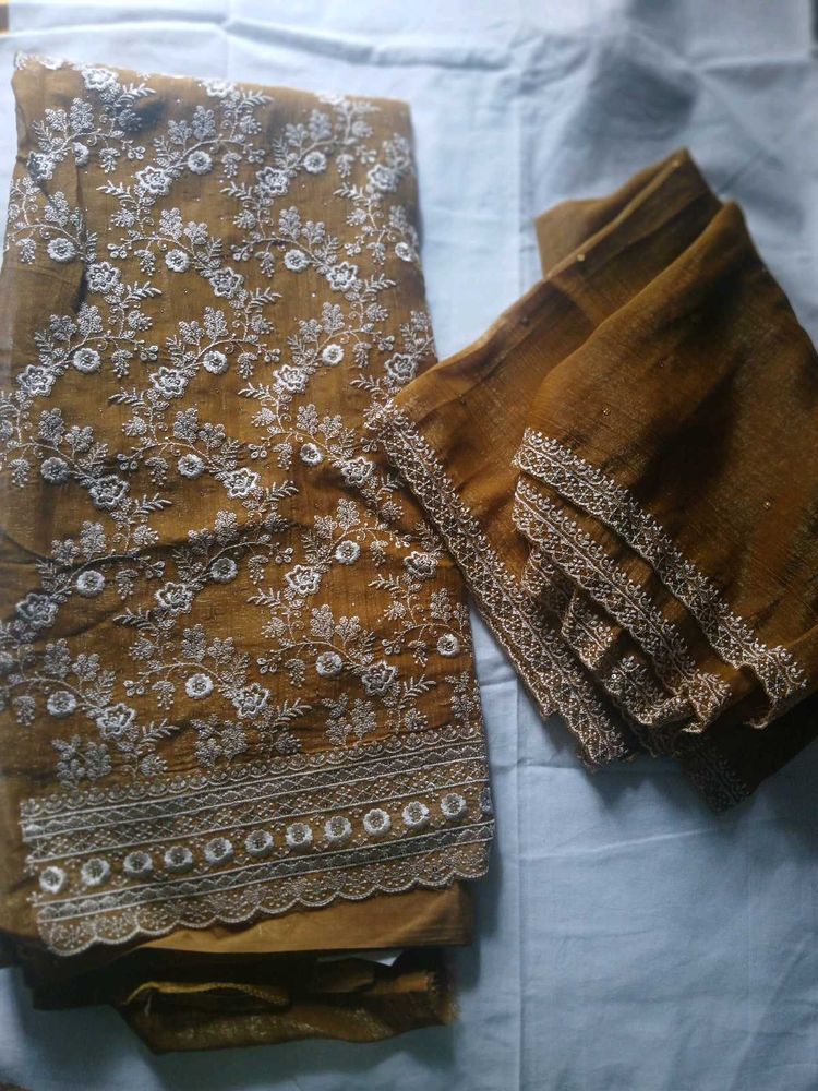 Embroidered original Jimmy choo dress material