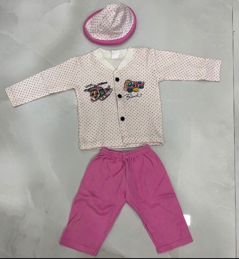 Vintage Baby Outfit - 3 Piece Set
