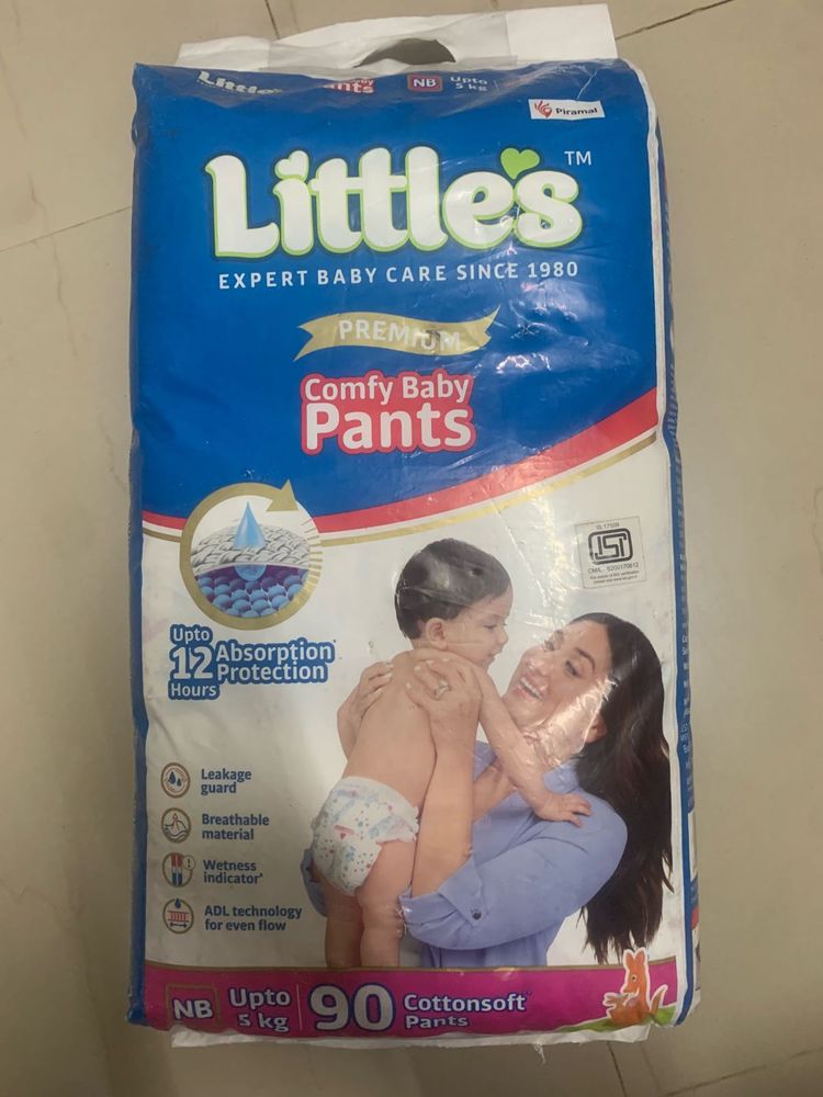 Little's Comfy Baby Pants - New Born - 90
