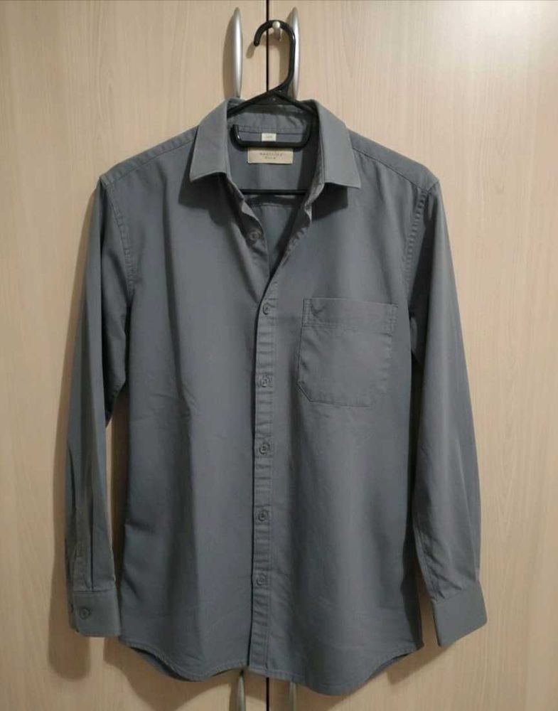 Men's Grey Casual Shirt